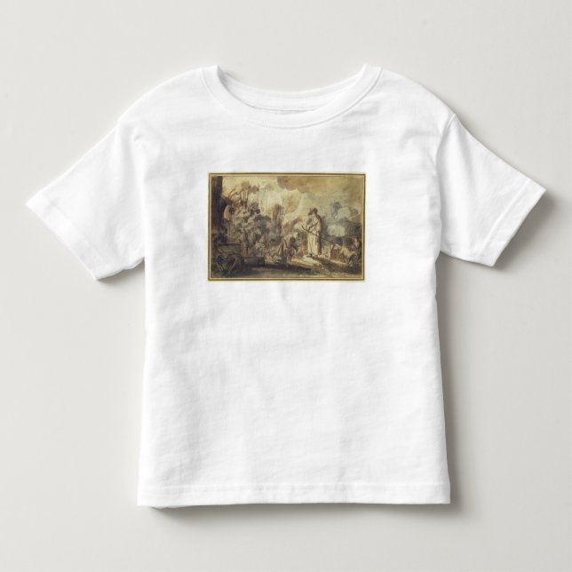 Eliezer and Rebecca at the Well Toddler T-shirt (Front)
