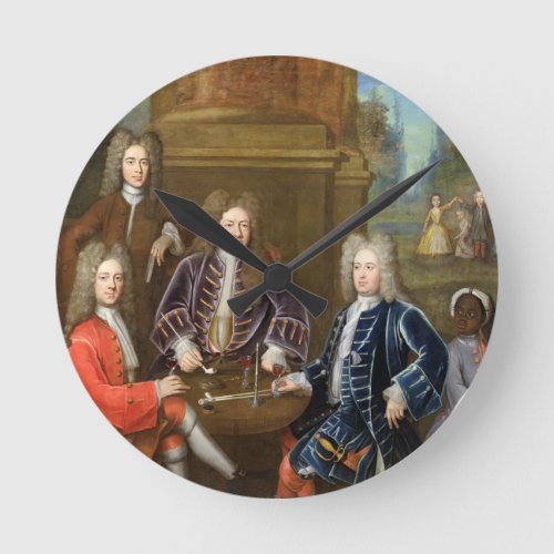 Elihu Yale 1648_1721 the second Duke of Devonshi Round Clock