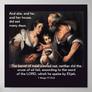 Elijah and the widow of Zarephath - Poster