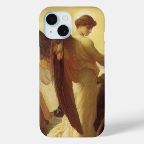 Elijah in Wilderness by Lord Frederic Leighton iPhone 15 Case