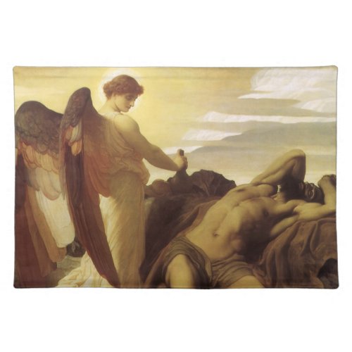 Elijah in Wilderness by Lord Frederic Leighton Cloth Placemat
