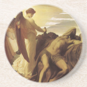 Elijah in Wilderness by Lord Frederic Leighton Coaster