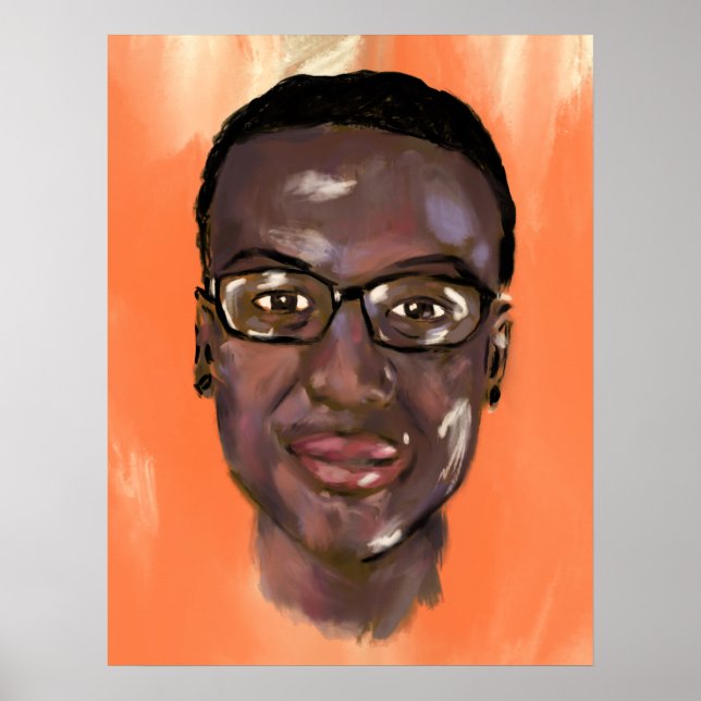 elijah mcclain painting poster (Front)