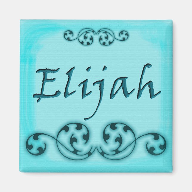 Elijah Ornamental Magnet (Front)