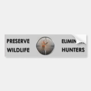 Eliminate Hunters Bumper Sticker