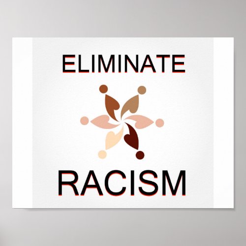 Eliminate racism poster