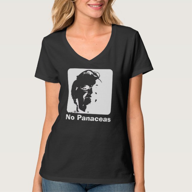 Elinor Ostrom "No Panaceas" Tee Shirt (Front)