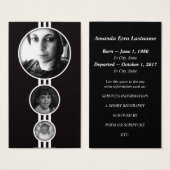 elipses memorial cards (Front & Back)