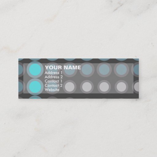 Customizable elipses business card template