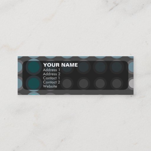 Customizable elipses : neon blue : business card templates