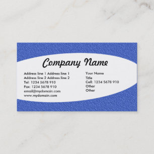 Eliptical - Blue Embossed Texture Business Card