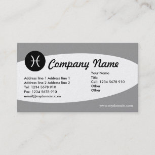Eliptical Zodiac Platinum - Picses Business Card