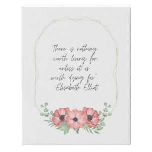 Elisabeth Elliot Quote Canvas Art