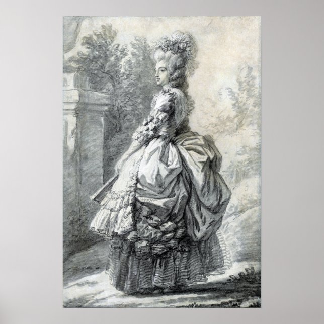 Elisabeth Louise Vigée Le Brun Marie Antoinette Poster (Front)