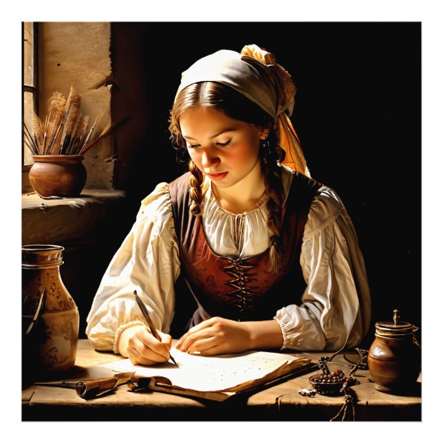 “Elisabeth”, “The Young Scholar” Photo Print (Front)