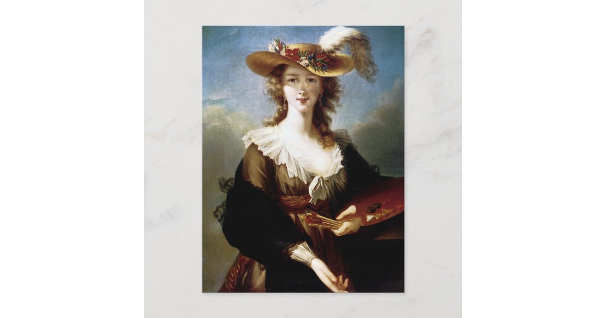 Elisabeth Vigee-Lebrun Self Portrait Postcard | Zazzle.com