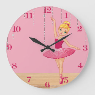 Elise Blonde Ballerina Wall Clock