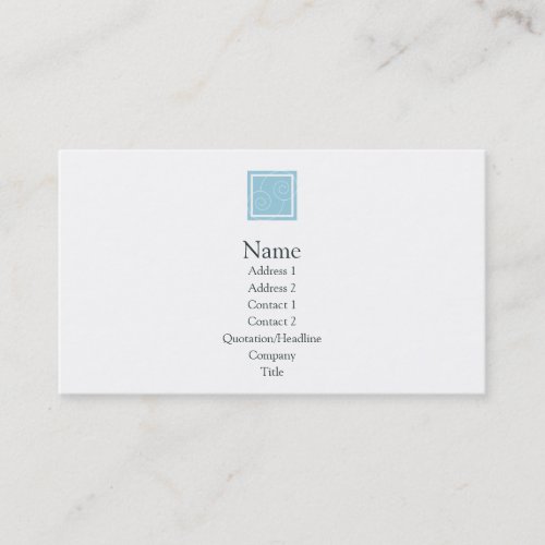 Elise - Blue Business Cards