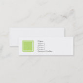 Elise - Green Mini Business Card (Front/Back)