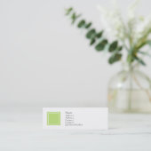 Elise - Green Mini Business Card (Standing Front)