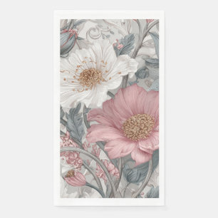 Elise Pink & Grey Nouveau Garden Paper Guest Towels