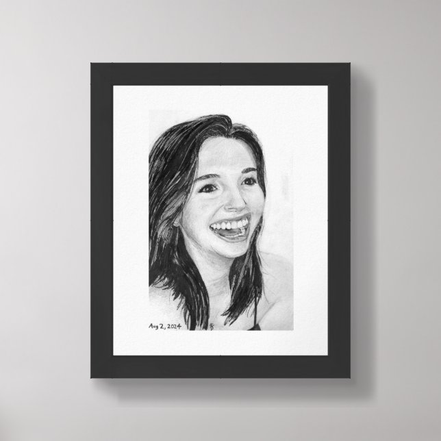 ELISE PORTRAIT FRAMED ART (Framed Front)