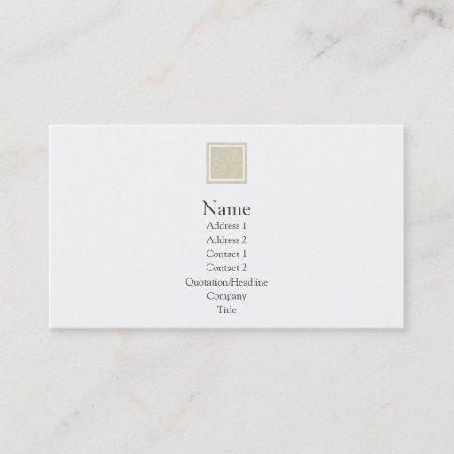 Customizable Elise - Tan Business Card Templates