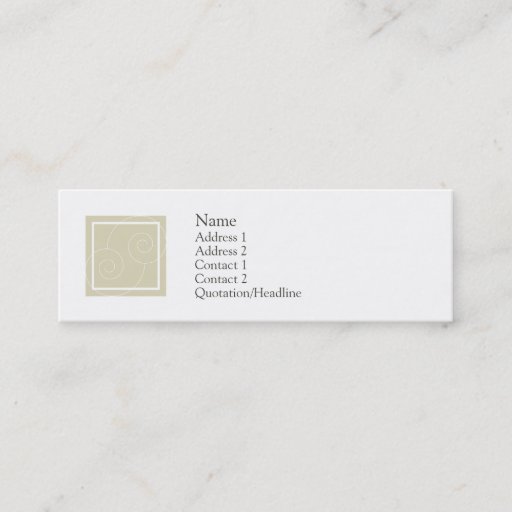 Customizable Elise - Tan Business Card Templates