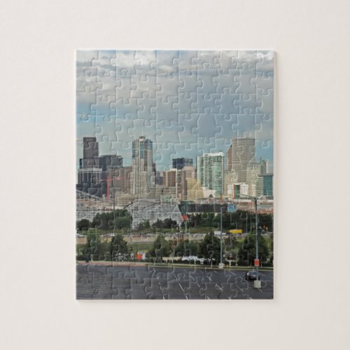 Elitch Gardens and the Downtown Denver Colorado Sk Jigsaw Puzzle