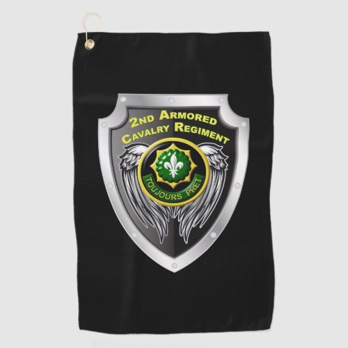 Elite 2nd Armored Cavalry Regiment Golf Towel