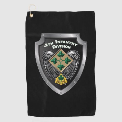 Elite 4th Infantry Division Steadfast and Loyal Golf Towel