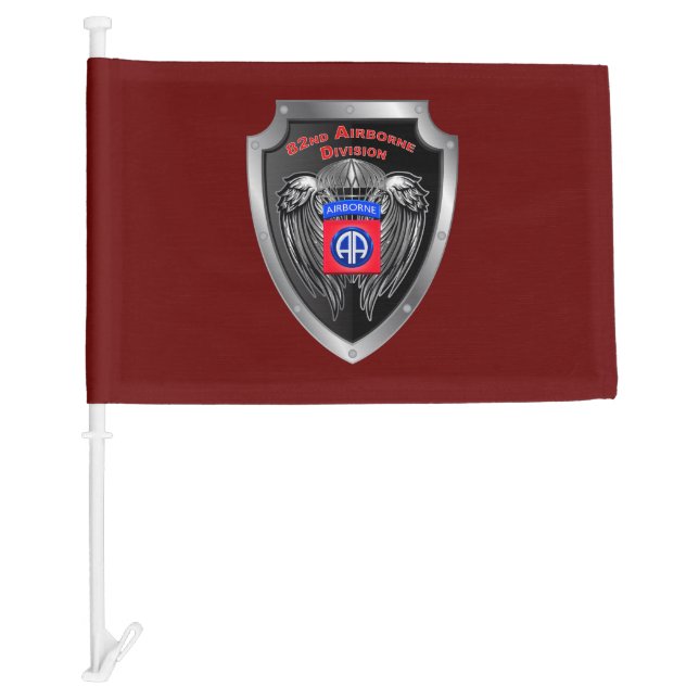 Elite 82nd Airborne Division Car Flag (Front)