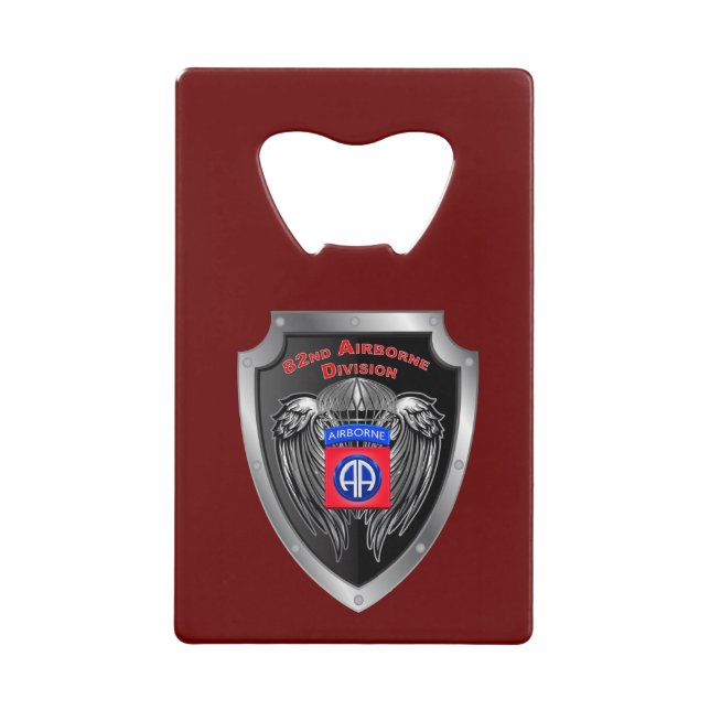 Elite 82nd Airborne Division Credit Card Bottle Opener (Front)