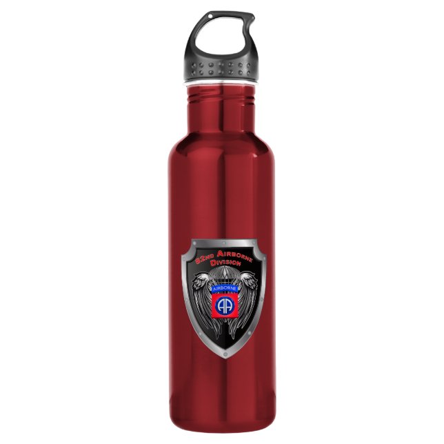 Elite 82nd Airborne Division Stainless Steel Water Bottle (Front)