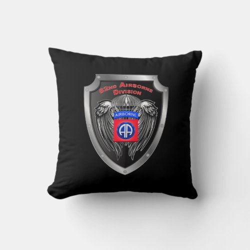 Elite 82nd Airborne Division Throw Pillow