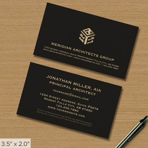 Elite Architect Business Card