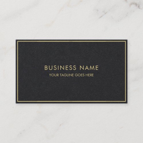 Elite Black Template Luxury Elegant Modern Gold Business Card