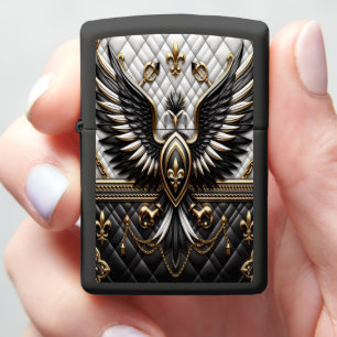 Elite Eagle Leather-Style Luxury Zippo Lighter