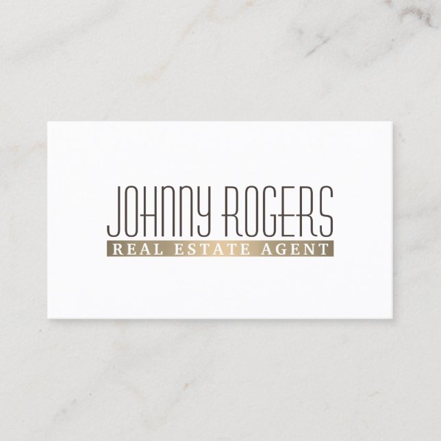 Elite elegance simple minimalism stylish cover business card (Front)