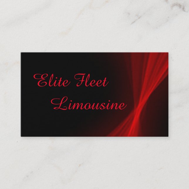 Elite Fleet Limousine Business Cards (Front)