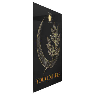 Elite Golden Celestial Pulse and Growth Orbit Metal Print