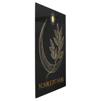 Elite Golden Celestial Pulse and Growth Orbit Metal Print