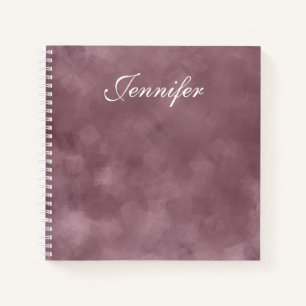 Elite Rose Gold Color Trendy Modern Template Notebook
