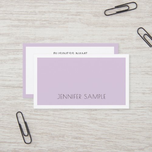 Elite Simple Design Trendy Violet Purple Luxury Business Card