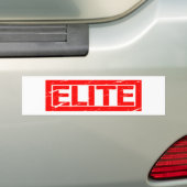 Elite Stamp Bumper Sticker (On Car)