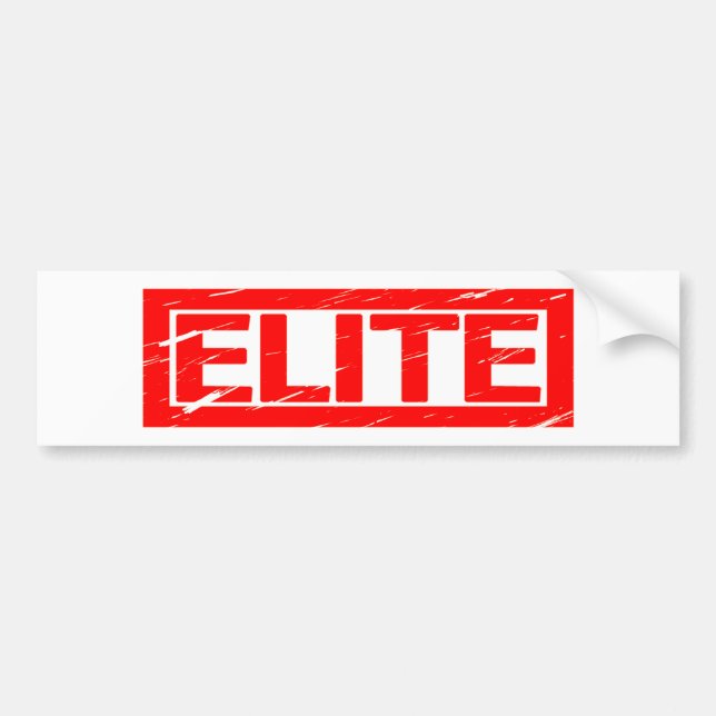 Elite Stamp Bumper Sticker (Front)