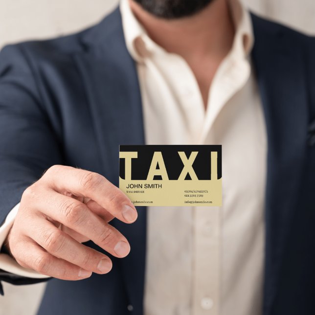 Elite Taxi Driver Business Card (Creator Uploaded)