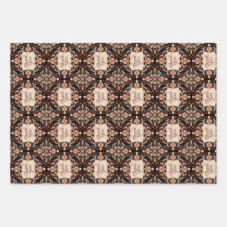 elite vintage style thank you wrapping paper sheets