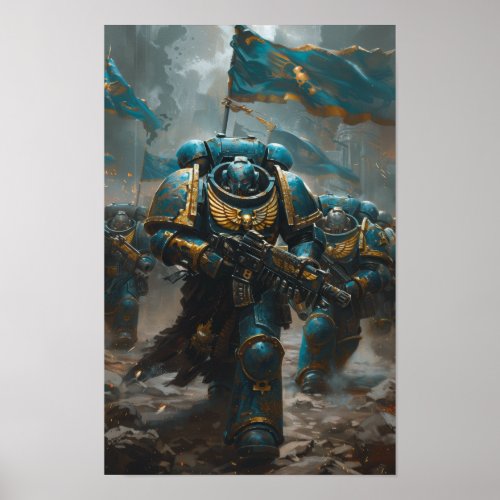  Elite Warhammer 40k Space Marines Poster