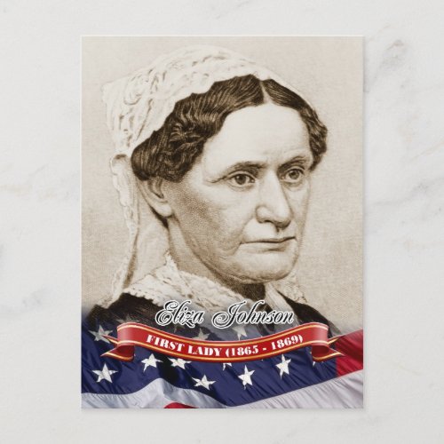 Eliza Johnson First Lady of the US Postcard